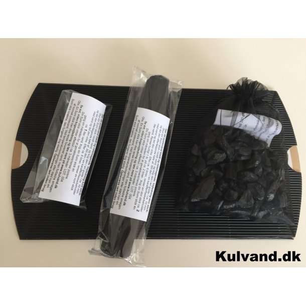 Stor Gaveske med Kulgranulat af aktivt kul