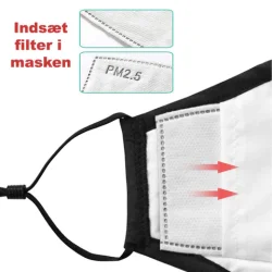 Mundbind med aktivt kulfilter